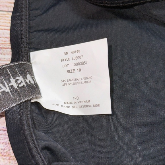 NWT TRIMSHAPER Black Scrunched Sides High Waist Tummy Control Bottoms Size 10 - Picture 3 of 8